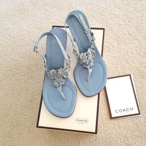Coach suede sandals